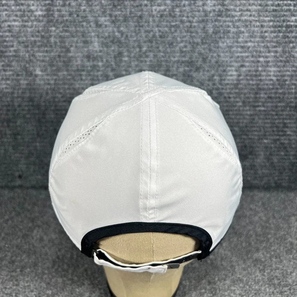 Nike Featherlight Hat Cap Womens White Adjustable Strap‎ Back Running Dri Fit